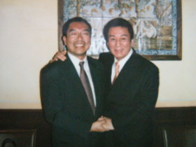 杉良太郎さんと意気投合（東京にて）